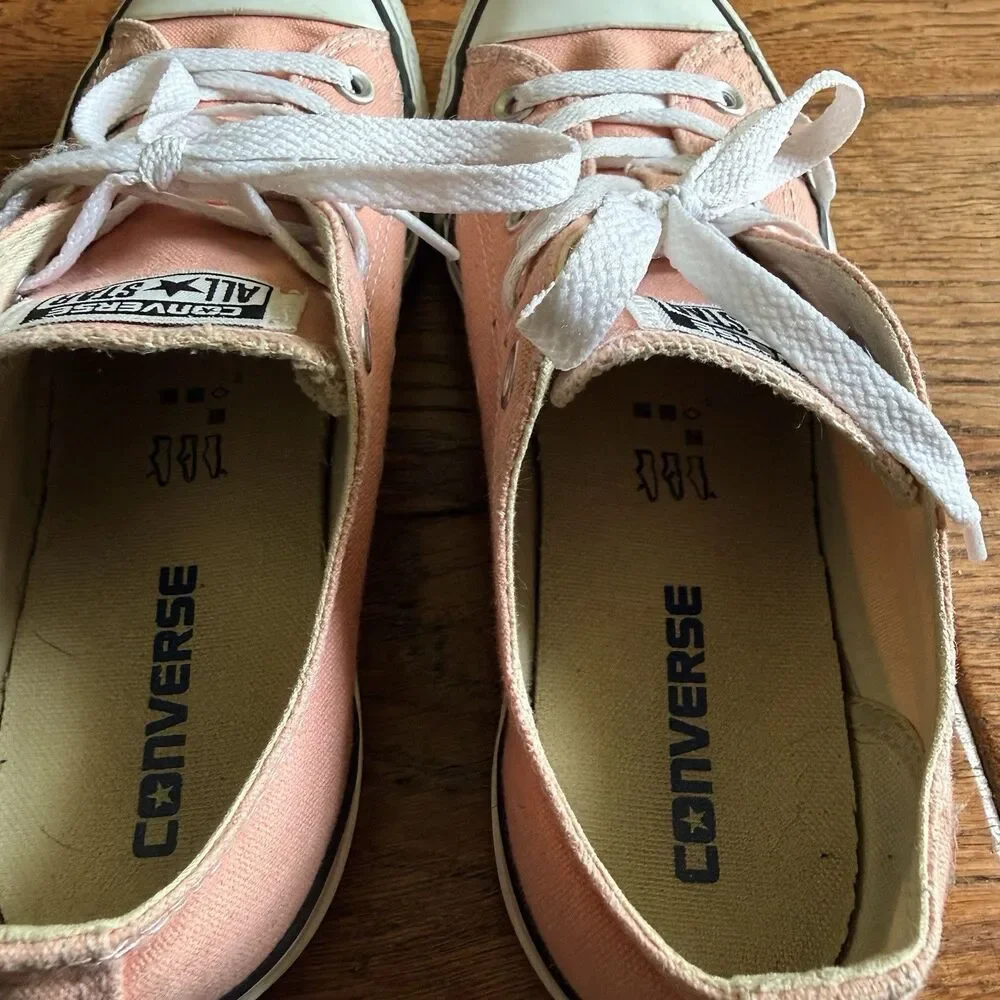 Converse Chuck Taylor All Star 132300F Light Pink Low Top Sneaker Size M 6 W 8